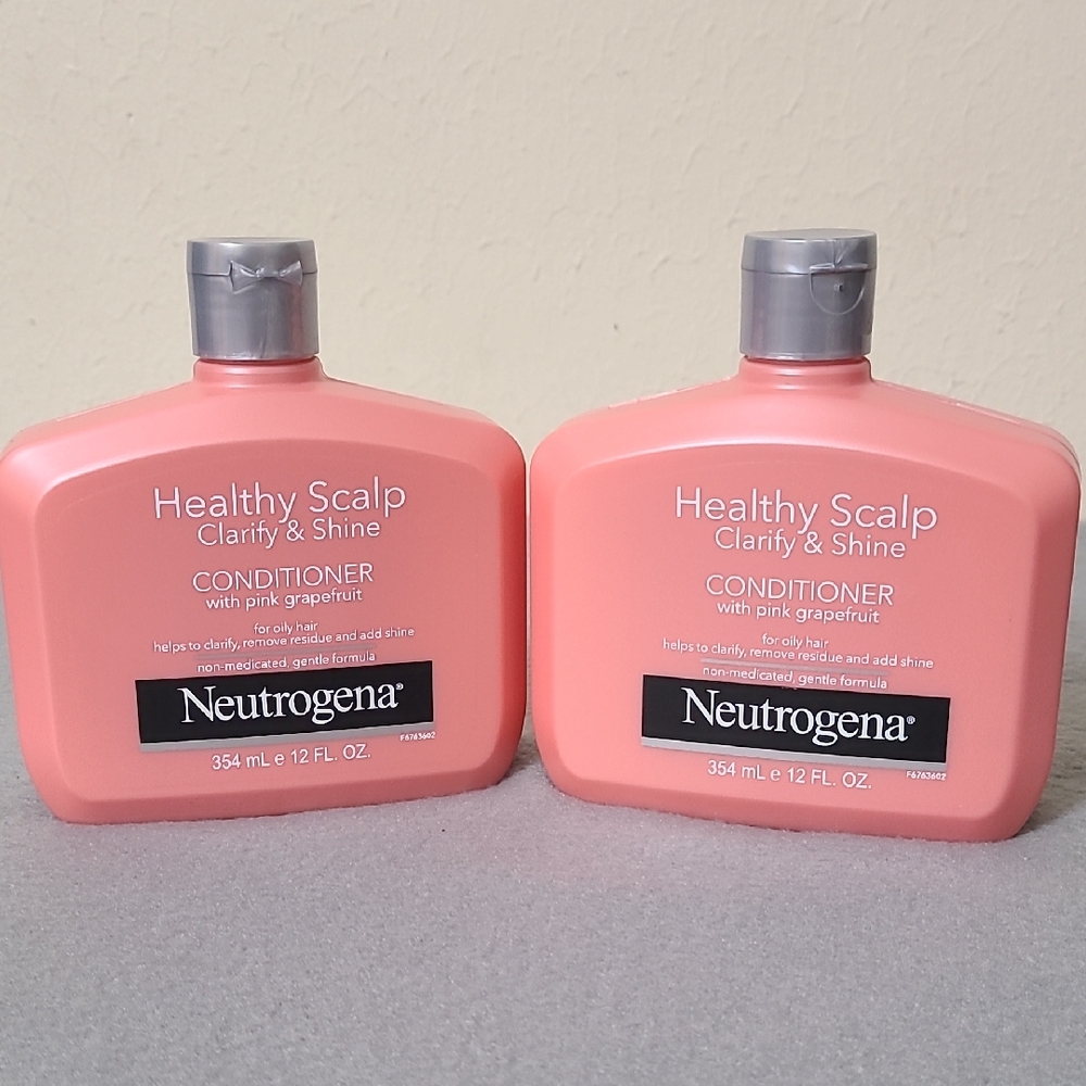 (2)Neutrogena Healthy Scalp Clarity & Shine Conditioner Pink Grapefruit 12 fl oz
